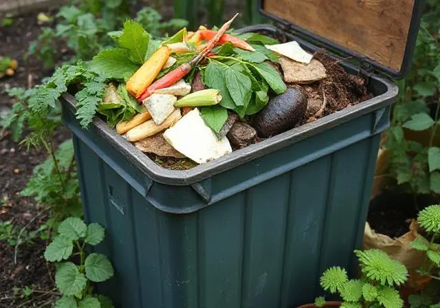Homemade composting with organic waste